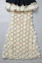 Dara Strapless Peplum 3D Flower Sheer Maxi Dress Avalabel