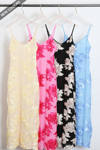 Floral Lace Lined Cami Midi Dress Soraya