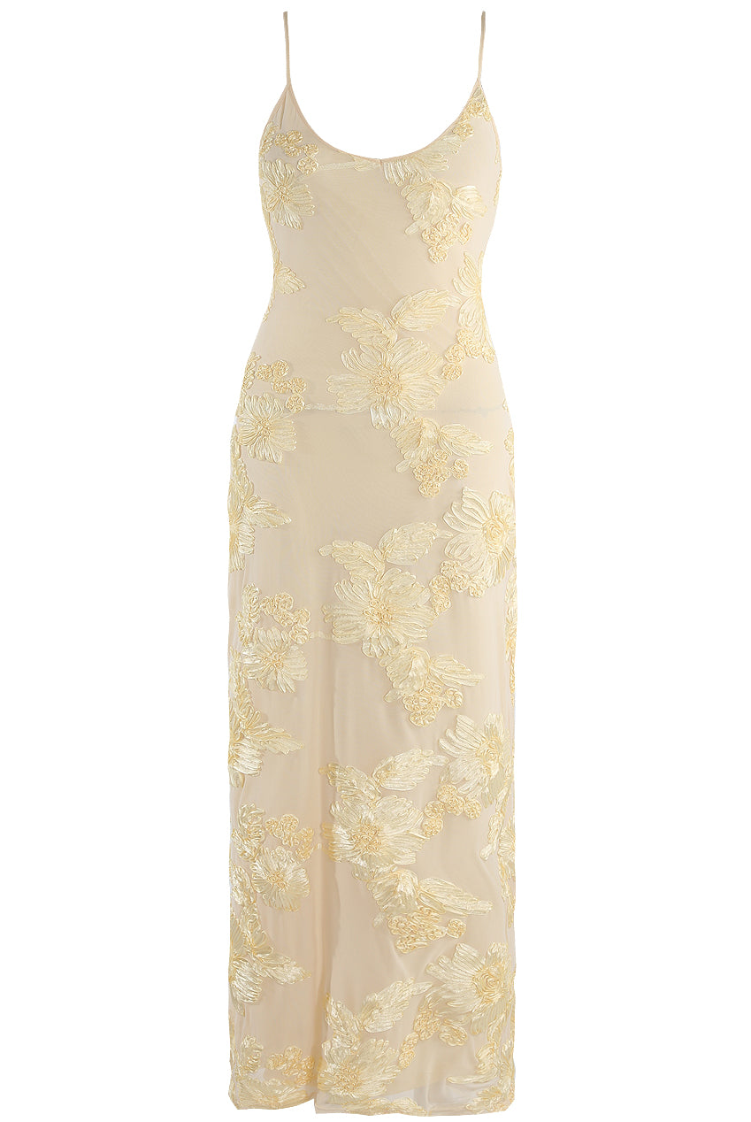 Floral Lace Lined Cami Midi Dress Soraya