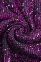 Isla Purple Sequin Asymmetrical High Slit Maxi Dress Avalabel