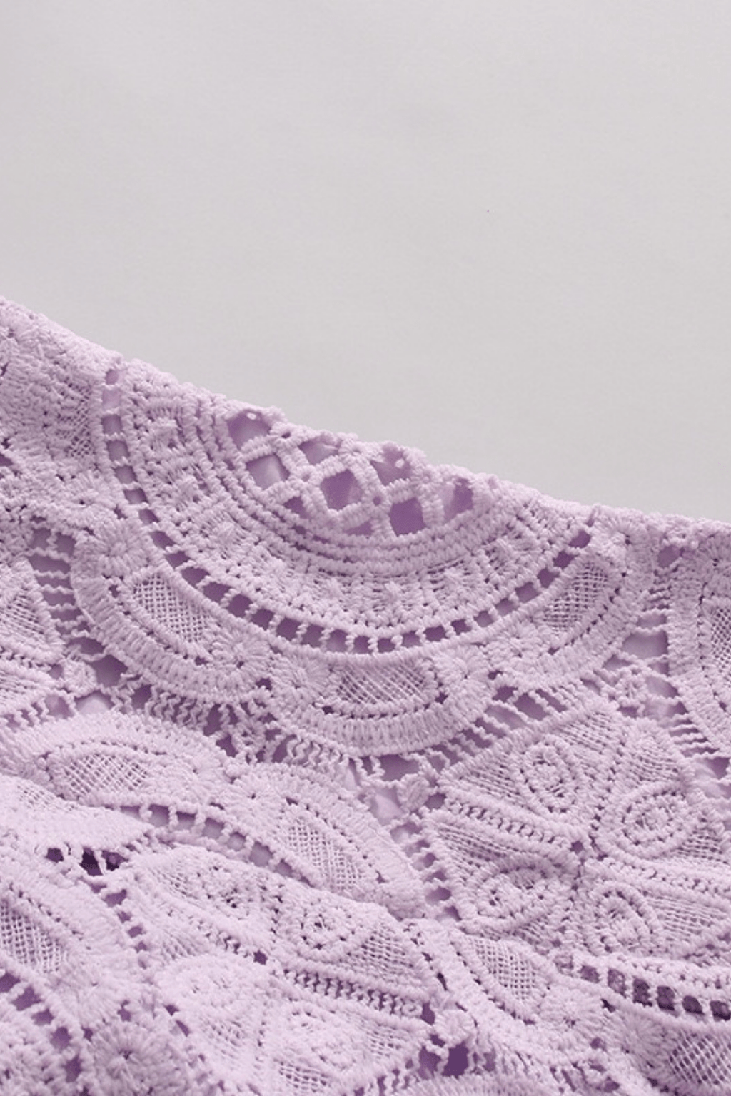 Hikari Puff Sleeve Purple Lace Two Piece Set Avalabel