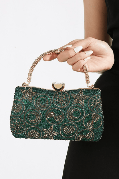 Celestial Star Moon Rhinestone Evening Clutch Avalabel
