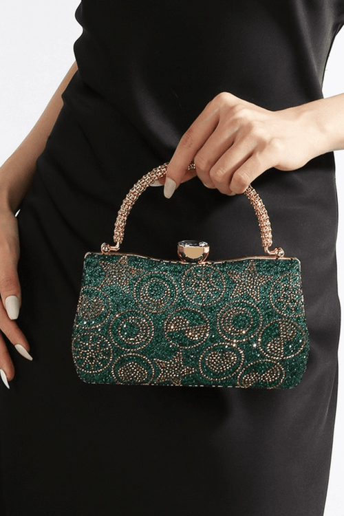 Celestial Star Moon Rhinestone Evening Clutch Avalabel