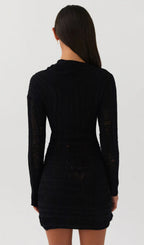 Hollow Out  Mini Dress Avalabel