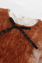 Celia Lace Bow Neck Fit and Flare Mini Dress Avalabel