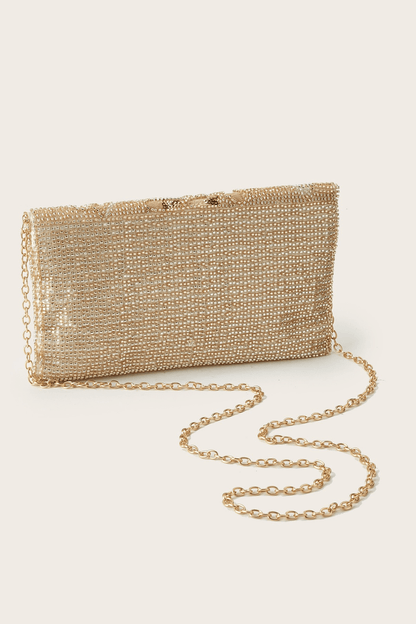 Pink Floral Sequin Beaded Envelope Formal Clutch Avalabel