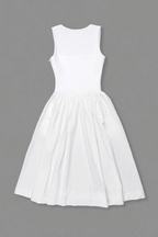 Helen White Beaded Butterfly Midi Dress Avalabel