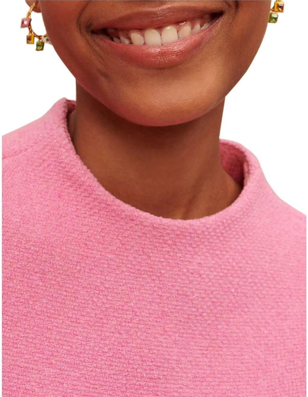 jessica sleeveless tweed mini dress in pink Avalabel