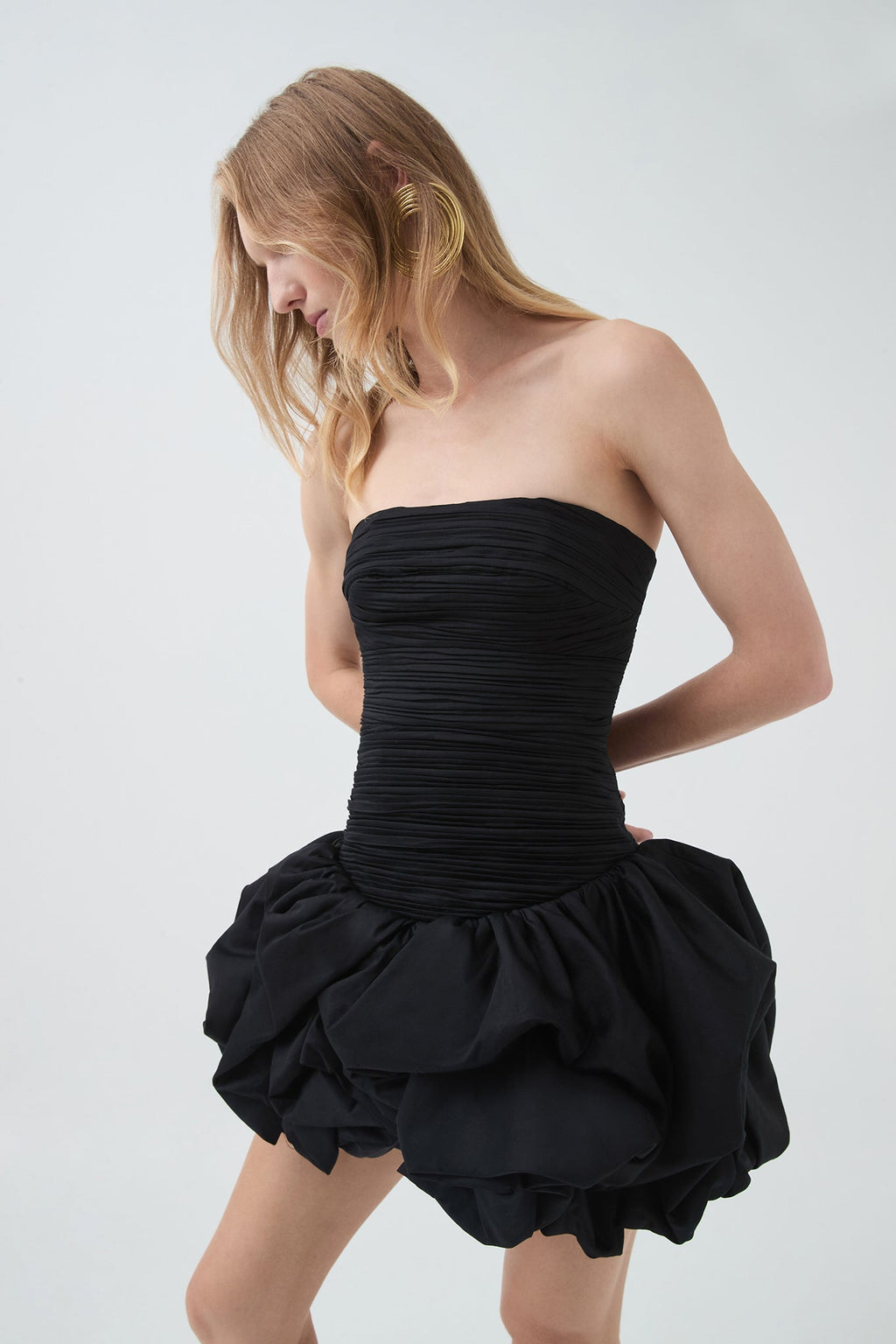 Violette Bubble Hem Mini Dress Avalabel