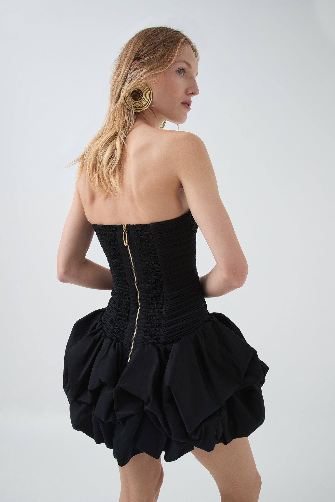 Violette Bubble Hem Mini Dress Avalabel