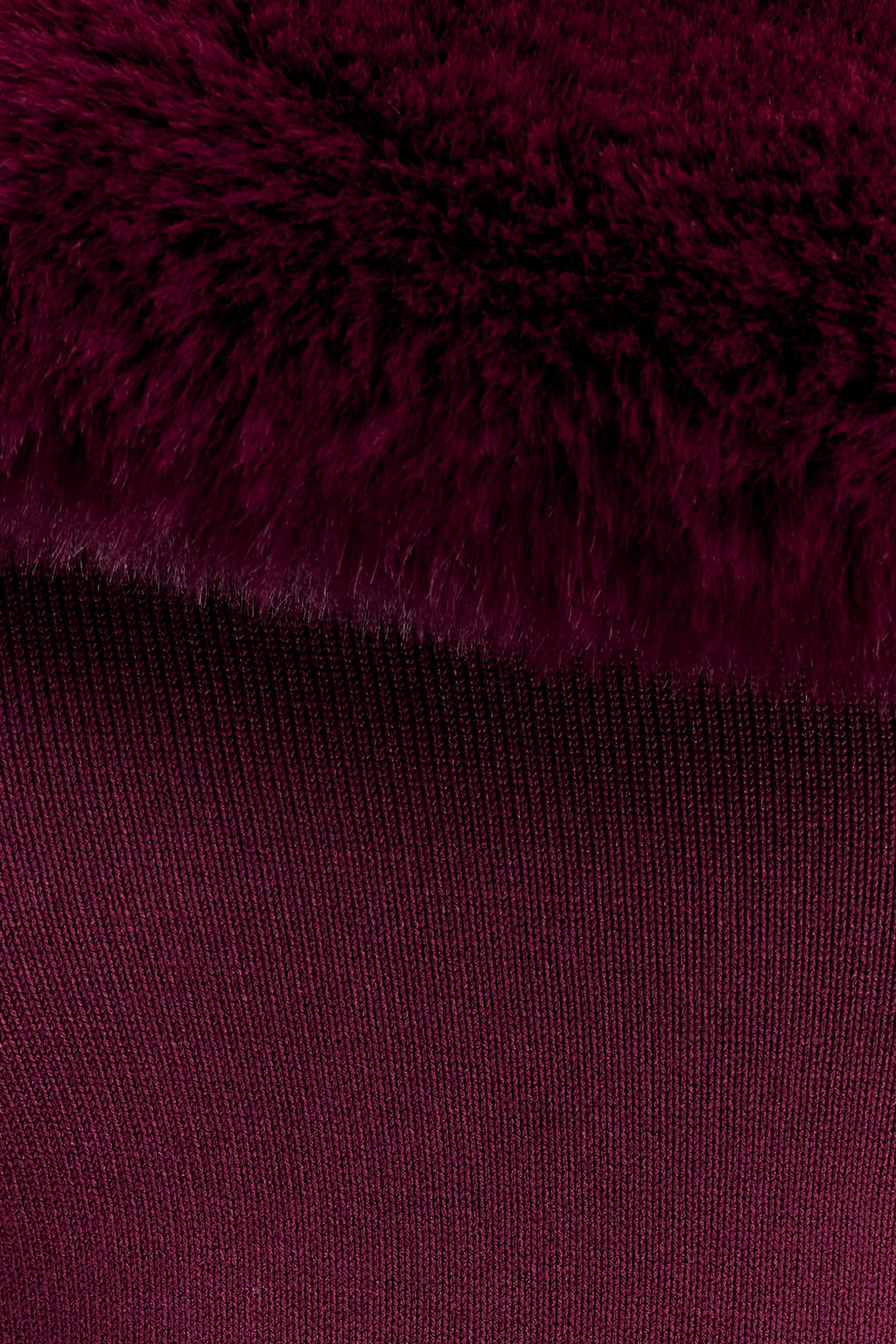 rebecca Faux Fur Knit Maxi Dress - Plum Avalabel