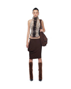 dora halter Backless Furry Top Avalabel