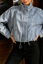 Gina Light Wash Denim Trucker Jacket Avalabel