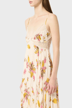 Golda Floral Spaghetti Strap Lace Trim Maxi Dress Avalabel