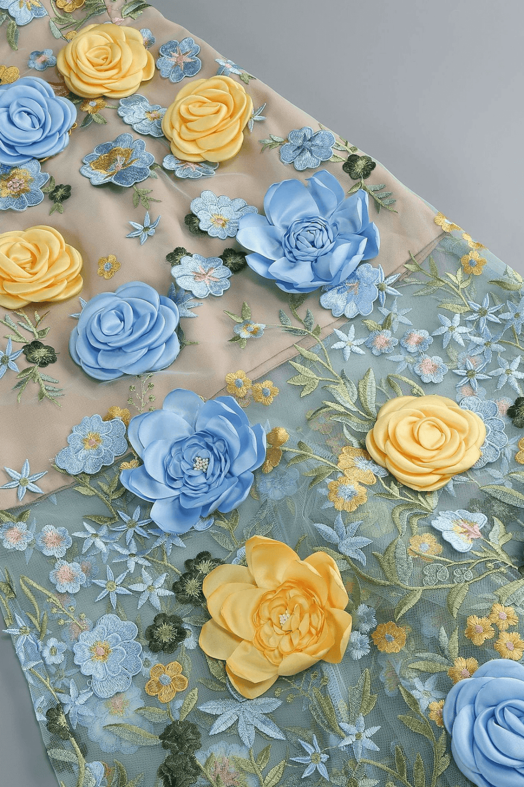 Zora 3D Floral Off‑Shoulder Mermaid Dress Avalabel