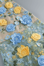 Zora 3D Floral Off‑Shoulder Mermaid Dress Avalabel