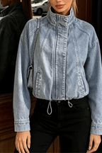 Gina Light Wash Denim Trucker Jacket Avalabel