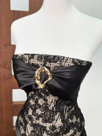 Strapless Black mini dress Avalabel