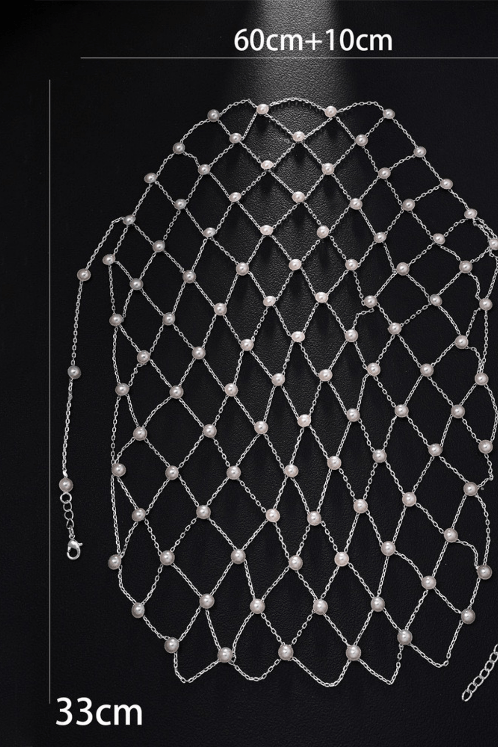 Pearl Grid Mesh Head Cage Head Chain Avalabel