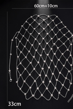 Pearl Grid Mesh Head Cage Head Chain Avalabel