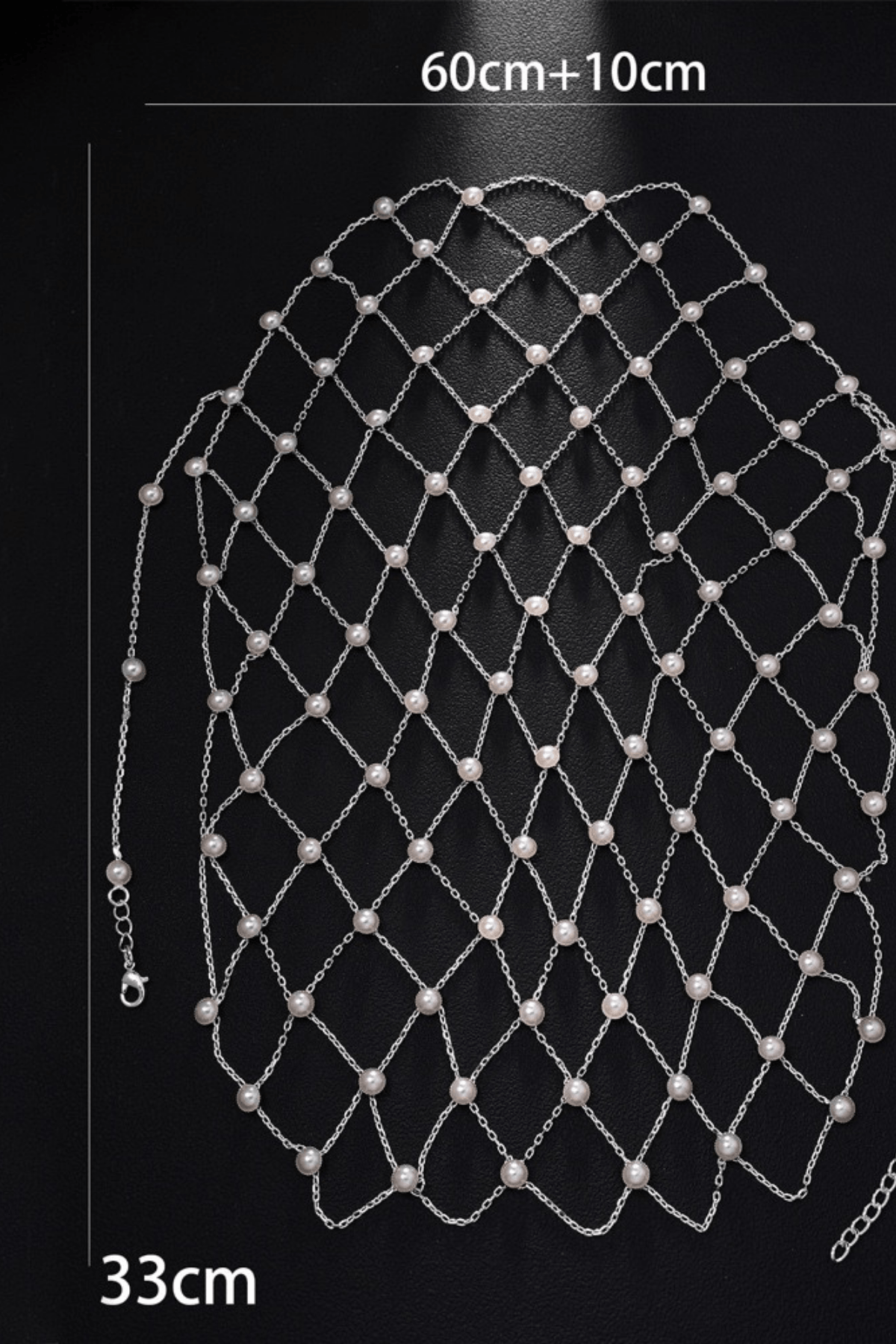 Pearl Grid Mesh Head Cage Head Chain Avalabel