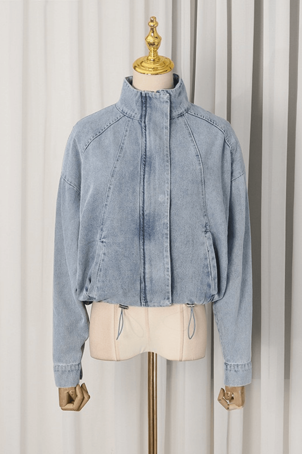 Gina Light Wash Denim Trucker Jacket Avalabel