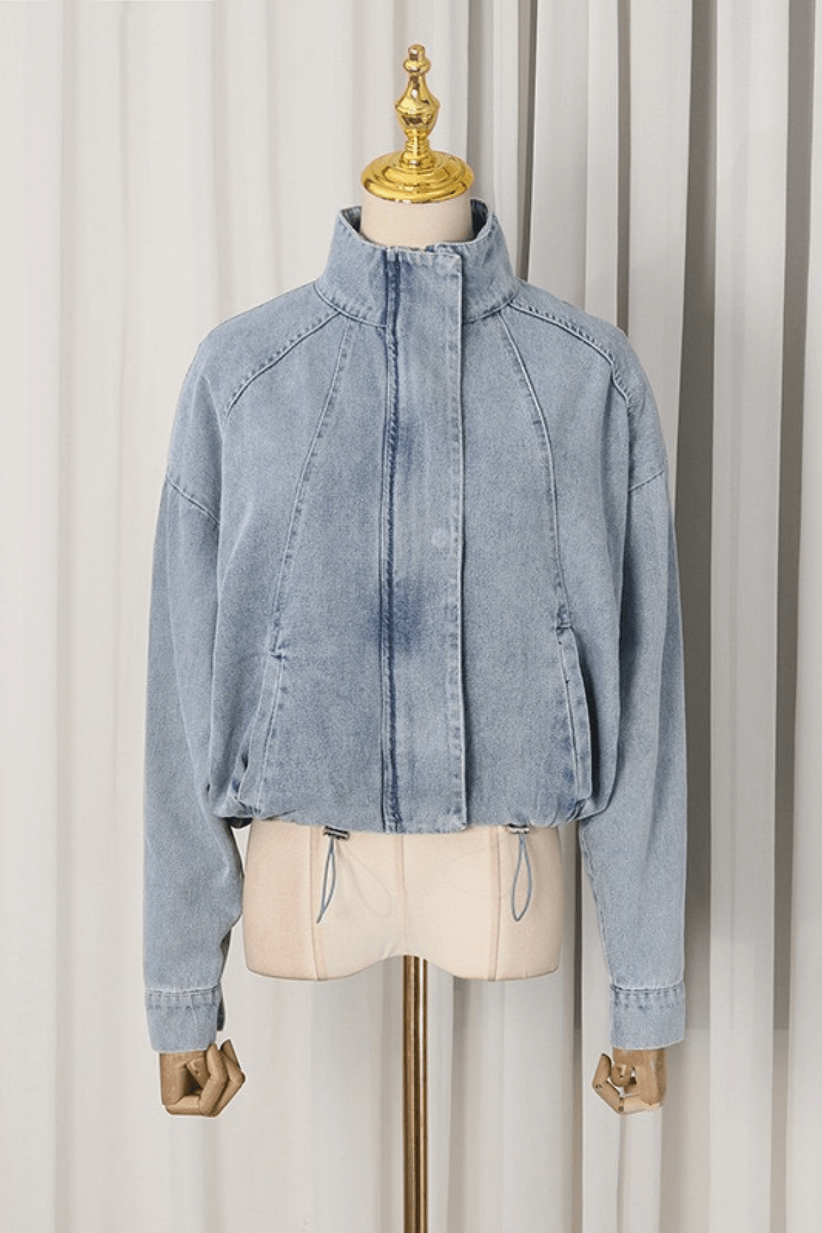 Gina Light Wash Denim Trucker Jacket Avalabel