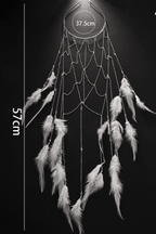 Bohemian White Feather Cascade Head Chain Avalabel