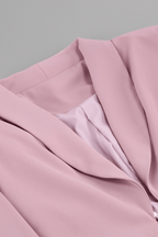 Ivanka Pink Cropped Blazer & Cutout Pant Set Avalabel