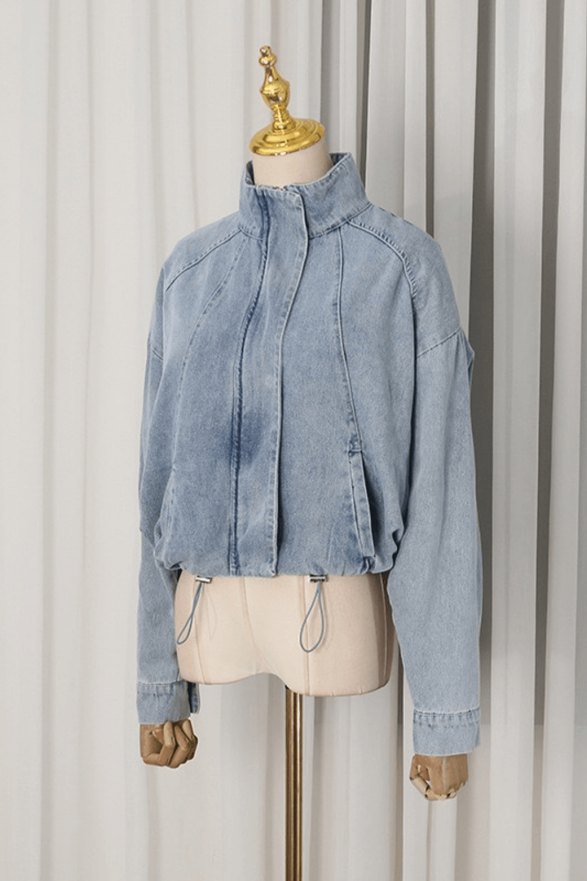 Gina Light Wash Denim Trucker Jacket Avalabel