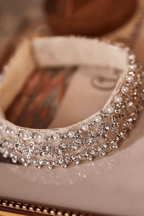 Pearl Crystal Beaded Choker Necklace Avalabel