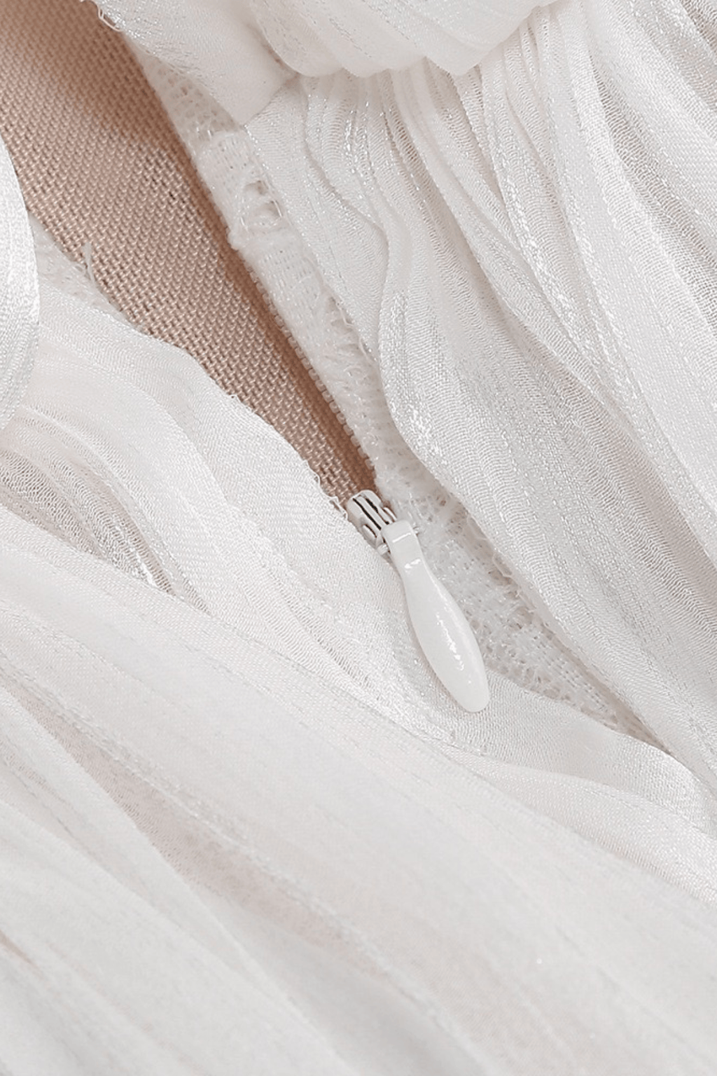 Fiora White Halter Lace Mermaid Dress Avalabel