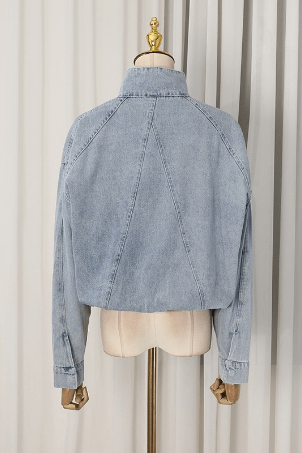 Gina Light Wash Denim Trucker Jacket Avalabel