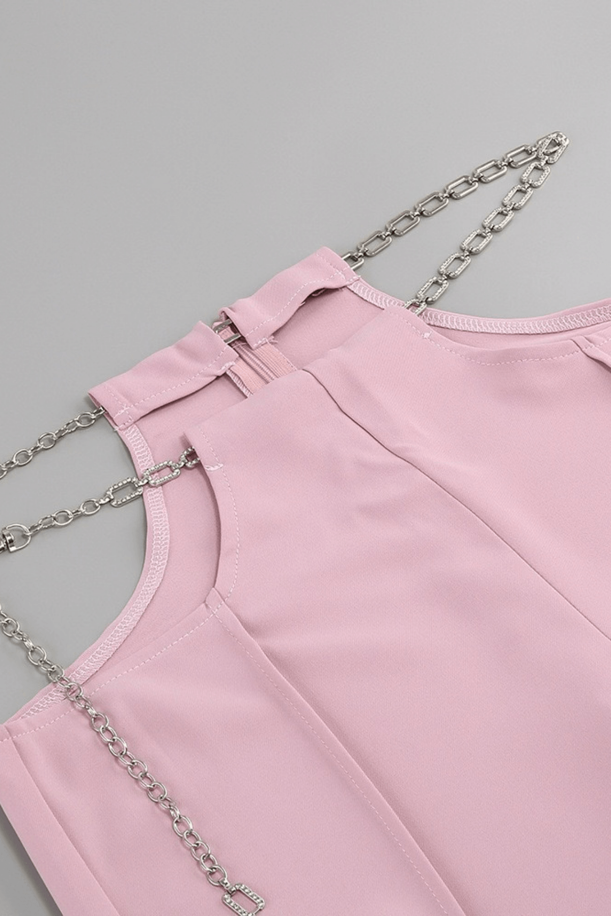 Ivanka Pink Cropped Blazer & Cutout Pant Set Avalabel