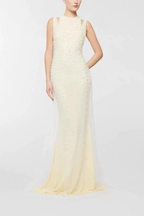 Saskia Pearl Embellished Off Shoulder Mermaid Dress Avalabel