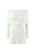 gwendolyn Off Shoulder Knit Mini Dress - White Avalabel