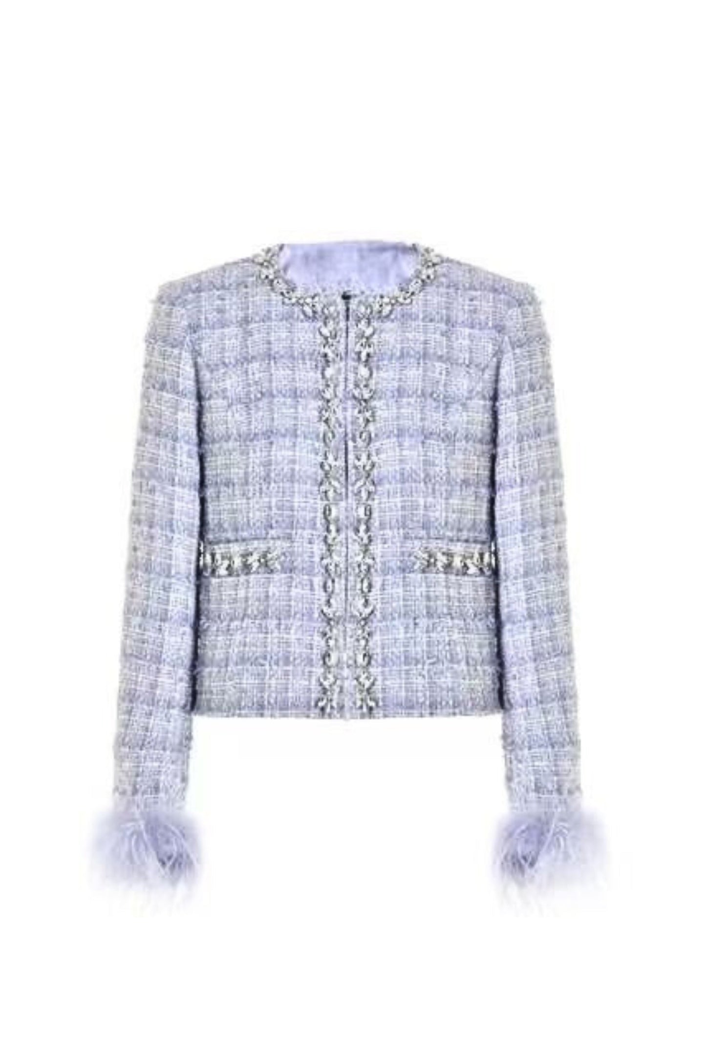 Tweed rhinestone suit dress Avalabel