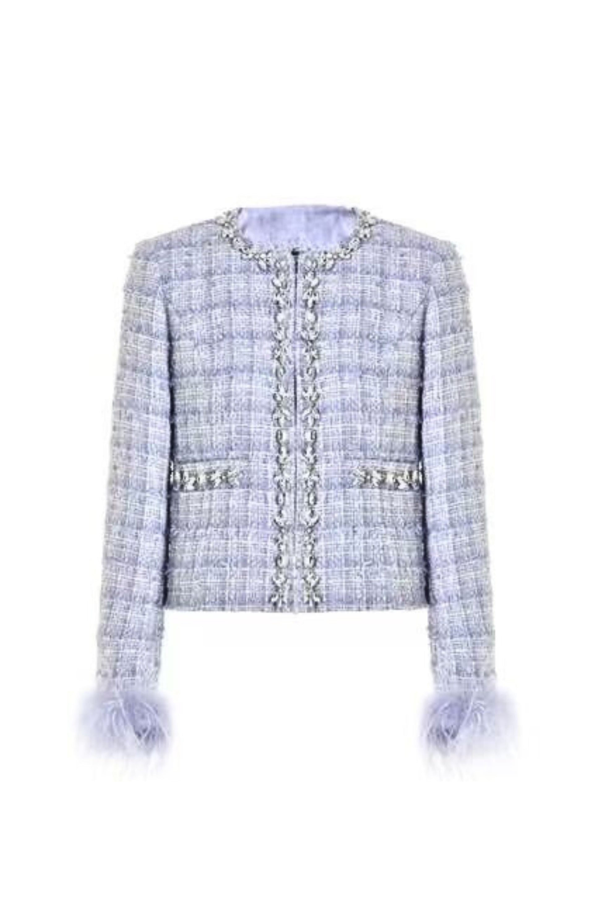 Tweed rhinestone suit dress Avalabel