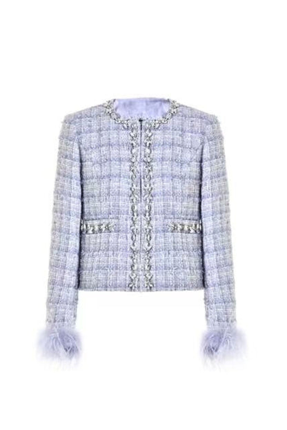 Tweed rhinestone suit dress Avalabel