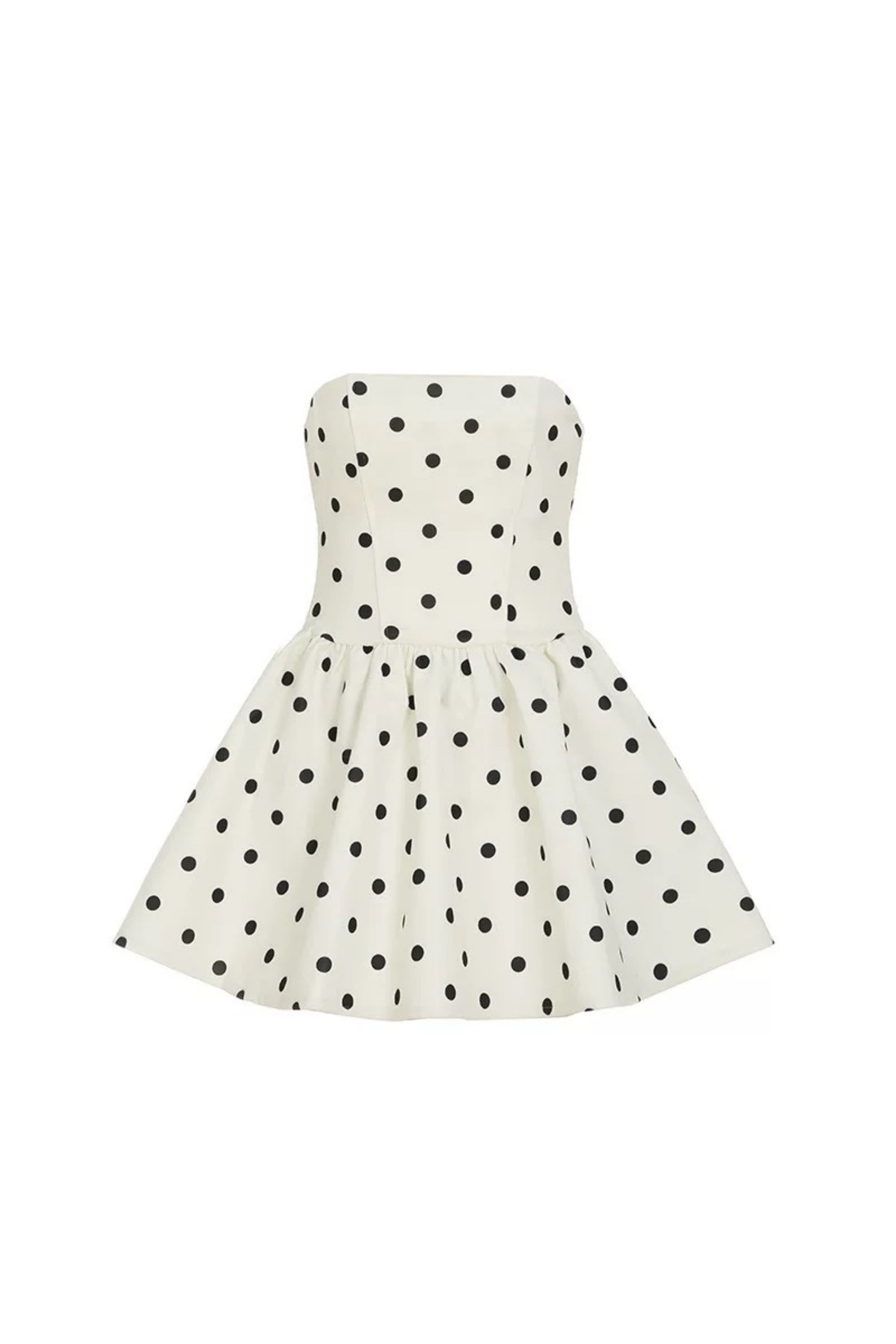 Lumi Dot Strapless Mini Dress Avalabel