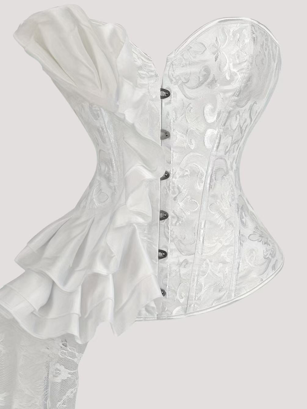 Retro satin STRAPLESS CORSET TOP Avalabel