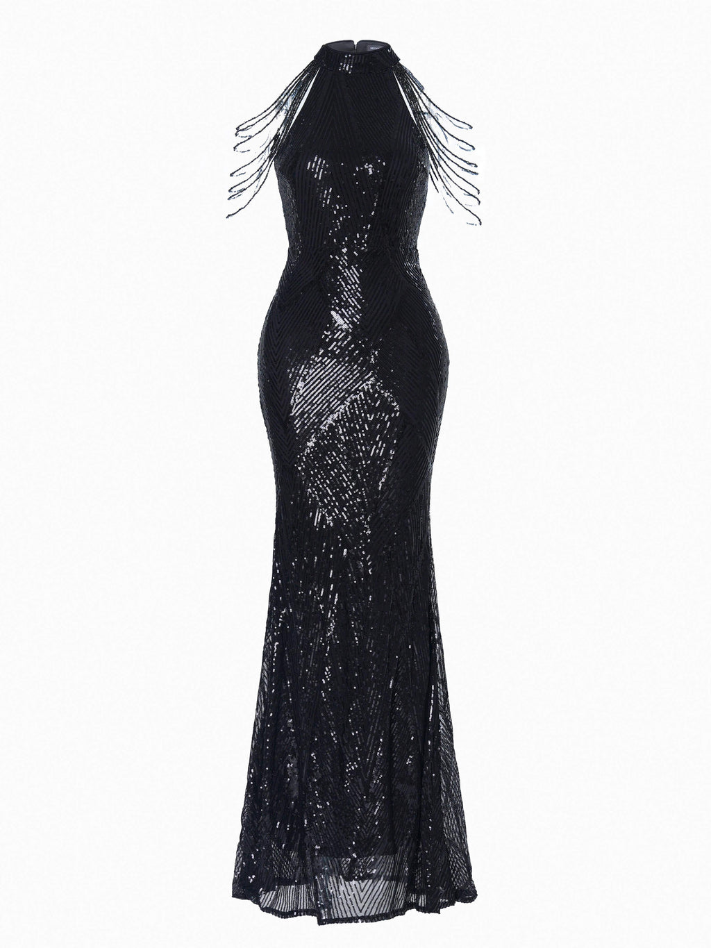 Liora Sequin Chain Mermaid Prom Dress Avalabel