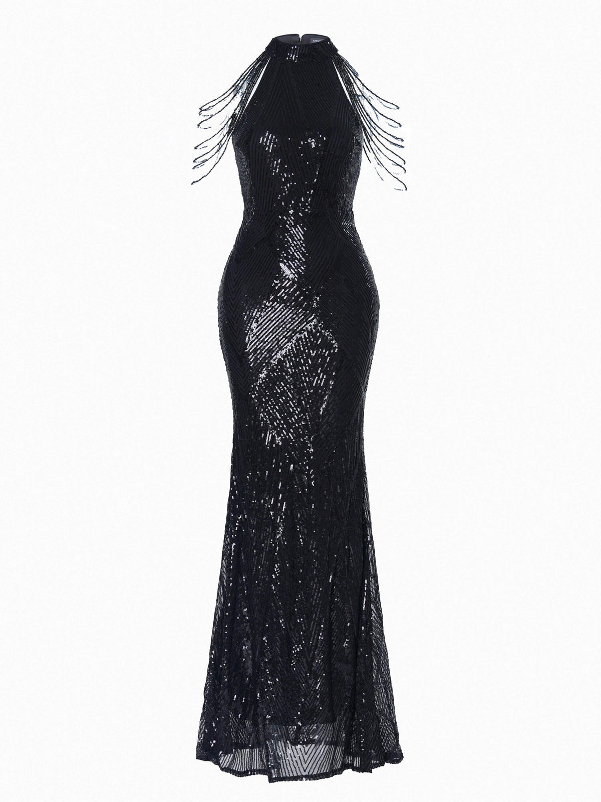 Liora Sequin Chain Mermaid Prom Dress Avalabel
