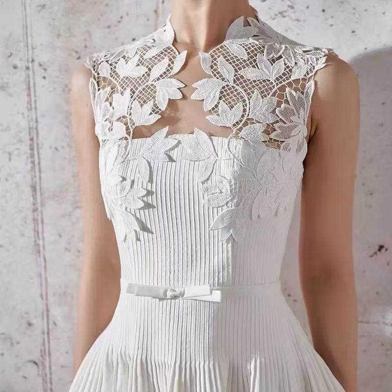 Floral Lace Sleeveless Maxi Dress Avalabel