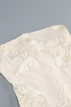 Liora Strapless Floral Appliqué Mermaid Dress Avalabel