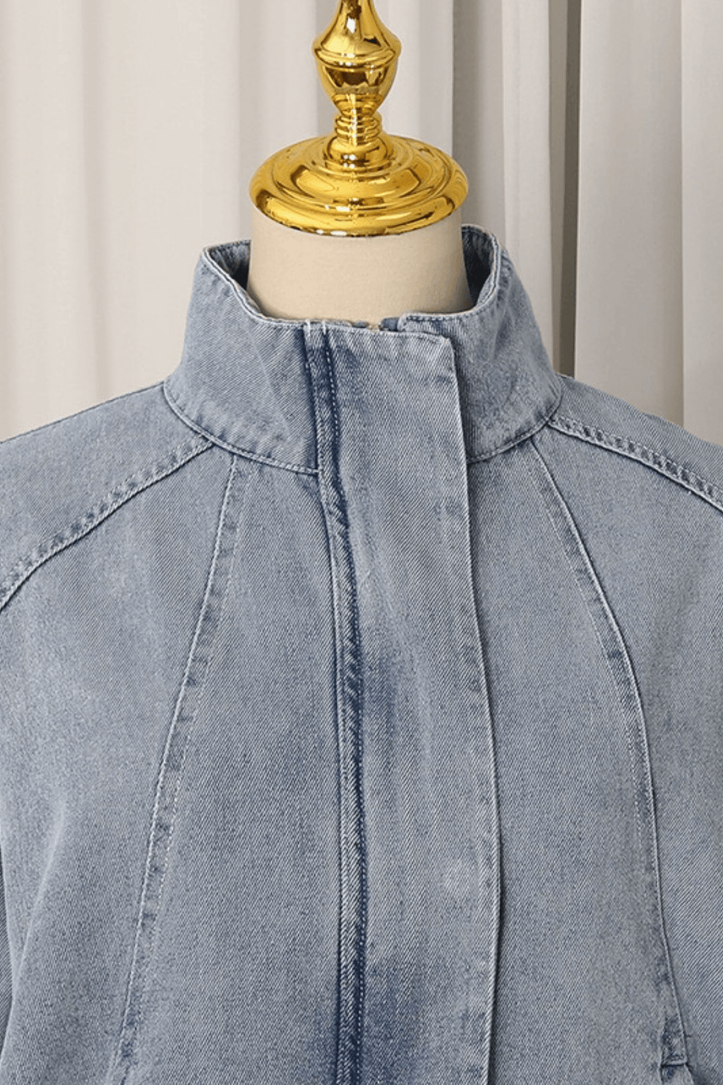 Gina Light Wash Denim Trucker Jacket Avalabel