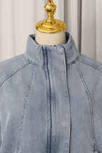 Gina Light Wash Denim Trucker Jacket Avalabel