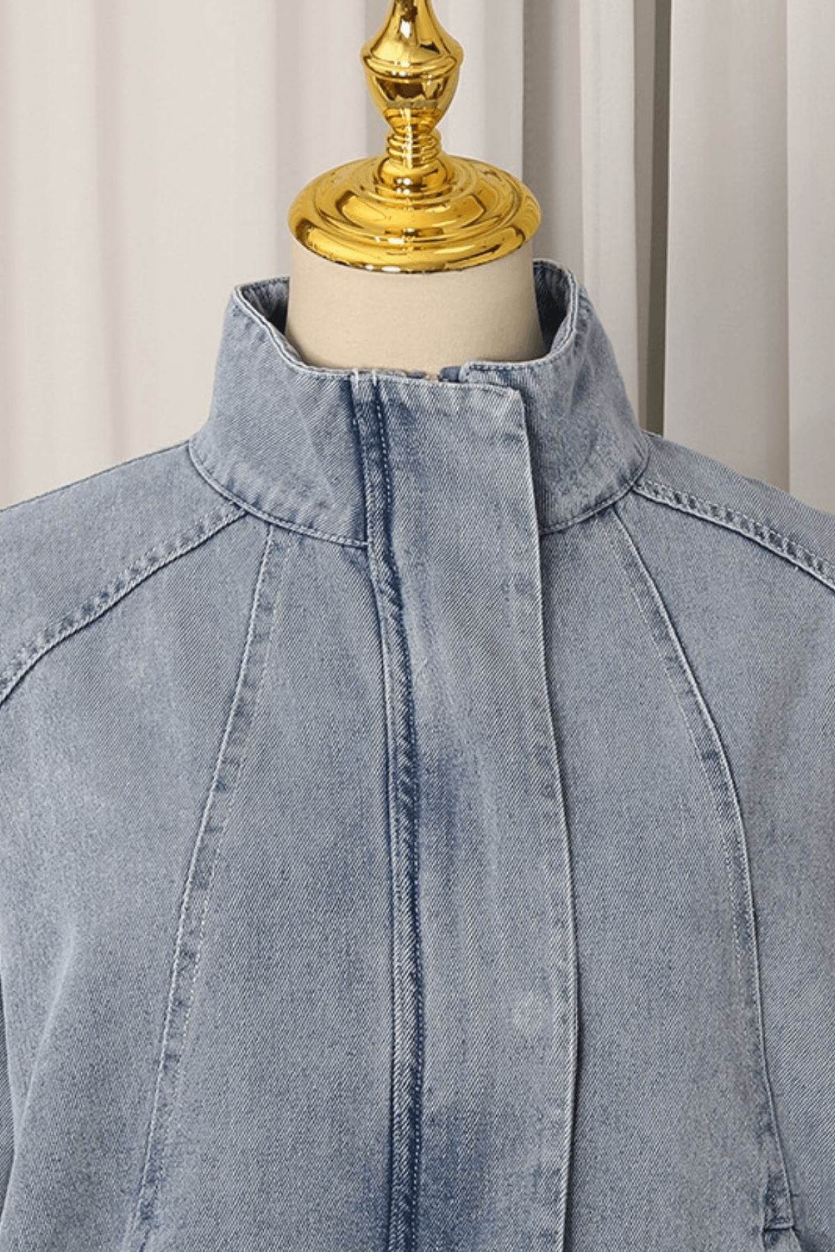 Gina Light Wash Denim Trucker Jacket Avalabel