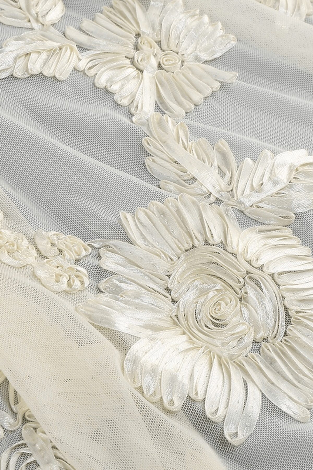 Liora Strapless Floral Appliqué Mermaid Dress Avalabel