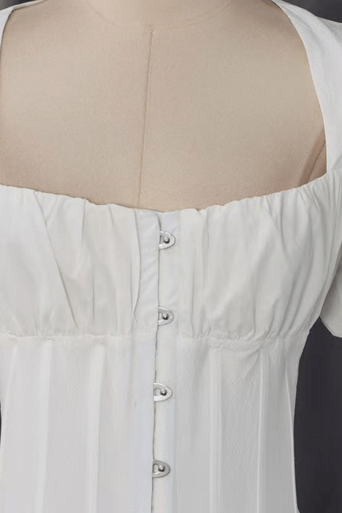 Winnie Cream Puff Sleeve Corset Peplum Top Avalabel